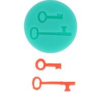 Graziano, Stampo Silicone Chiavi 2 Forme Ø 5.5cm - 3D, Fondente, Paste Modellabili, 2.7cm e 4.5cm Chiavi