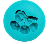 Graziano, Stampo Silicone Ciliegie 7cm - Ciliegie 4.5x4cm, Per Pasta Zucchero e Cioccolato Plastico