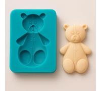 Graziano, Stampo Silicone Orsacchiotto 7x5cm - Alimentare, Per Pasta Zucchero e Cioccolato Plastico