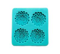 Graziano, Stampo Silicone Ortensie 4 Forme 6.5x6.5cm - Alimentare, Per Pasta Zucchero e Cioccolato Plastico