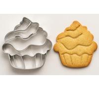 Graziano, Tagliapasta Cupcake Realistico Acciaio Inox - 6x6x2cm, Per Pasta Zucchero e Biscotti