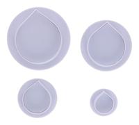 Graziano, Tagliapasta Espulsione Ovale a Goccia 4 Misure - 3.5-8cm, H 4.4cm, Per Pasta Zucchero