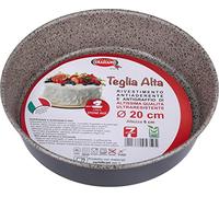 Graziano, Teglia Tonda, Realizzata in Alluminio e Dotata di 7 Strati di Rivestimento Antiaderente e Antigraffio, Ideale per Realizzare Pan di Spagna e Molto Altro, PFOA Free, ø 20 cm ALTEZZA 5 CM