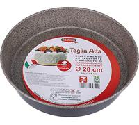 Graziano, Teglia Tonda, Realizzata Interamente in Alluminio e Dotata di 7 Strati di Rivestimento Antiaderente e Antigraffio, Ideale per Realizzare Pan di Spagna e Molto Altro, PFOA Free, ø 28 cm