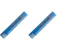 Graziano, Tubo Spara Coriandoli Celeste 30cm - 2/3m Altezza, Per Battesimi, Nascite, Comunioni (Confezione da 2)