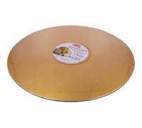 Graziano, Vassoi Sottotorta Rotondi Bassi 3mm - Argento/Oro, Resistenti, Riutilizzabili, Per Torte Pesanti