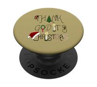 Grazie a Dio È Natale Commerciale Ironia PopSockets PopGrip Adesivo