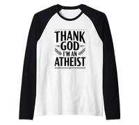 Grazie a Dio Sono ateo Maglia con Maniche Raglan