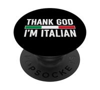 Grazie a Dio sono italiano PopSockets PopGrip Adesivo