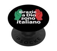 Grazie a Dio sono italiano PopSockets PopGrip Adesivo