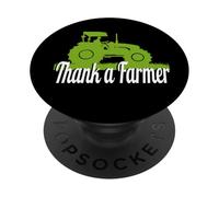 Grazie a un contadino - Tractor Green PopSockets PopGrip Adesivo