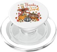 Grazie al Signore Cristiano Bibbia Versi Ringraziamento PopSockets PopGrip per MagSafe