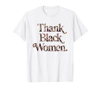Grazie Donne Nere Floreale Storia afroamericana Juneteenth Maglietta