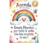GRAZIE MAESTRA: AGENDA 2025 2026 | Idee Regalo Maestre Fine Anno