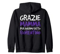 Grazie Mamma Fiorentino Frasi Divertenti Regalo Papà Tifoso Felpa con Cappuccio