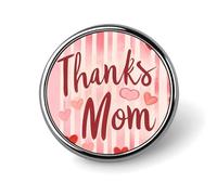 Grazie mamma, spilla a forma di cuore con bottoni per abito da donna, camicetta, top scollati, decorazione in tessuto