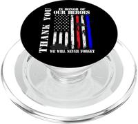 Grazie onora i nostri eroi non dimenticano mai la bandiera del giorno del ricordo PopSockets PopGrip per MagSafe