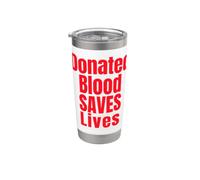 Grazie per aver donato sangue donato salva vite Bicchiere termico in acciaio inox doppia parete