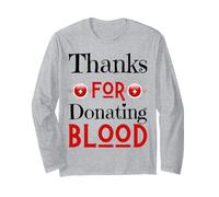 Grazie per Aver Donato Sangue Donato Salva Vite Maglia a Manica