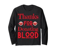 Grazie per Aver Donato Sangue Donato Salva Vite Maglia a Manica