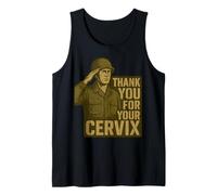 Grazie per Il Tuo Cervix - Retro Military Humor Canotta