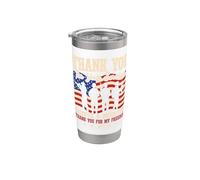 Grazie per il vostro servizio Sacrificio e patriottismo Libertà Bicchiere termico in acciaio inox doppia parete