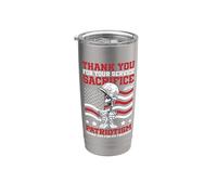 Grazie per il vostro servizio Sacrificio e patriottismo Libertà Bicchiere termico in acciaio inox doppia parete