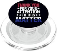 Grazie per la vostra attenzione a questo argomento Bandiera americana PopSockets PopGrip per MagSafe