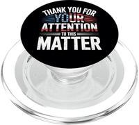 Grazie per la vostra attenzione a questo argomento Bandiera americana PopSockets PopGrip per MagSafe