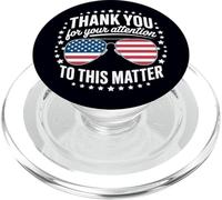 Grazie per la vostra attenzione a questo argomento Bandiera americana PopSockets PopGrip per MagSafe