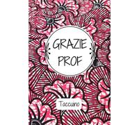 Grazie prof: Taccuino personalizzato a righe per professore o professoressa