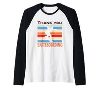 Grazie skateboarding skate therapy life brotherhood board Maglia con Maniche Raglan