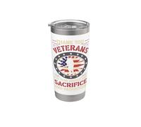 Grazie veterani per il vostro servizio e sacrificio patriottismo Bicchiere termico in acciaio inox doppia parete