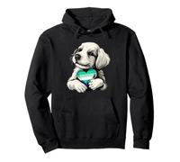 Graziosa Bandiera con Cane MLM Pride LGBT MLM a Forma di Cuore Felpa con Cappuccio