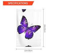 Graziosa bandiera da giardino con farfalla viola, 30,5 x 45,7 cm, resistente bandiera decorativa in poliestere stampato su entrambi i lati, per cortile, patio e balcone