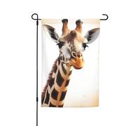Graziosa bandiera da giardino con giraffa, 30,5 x 45,7 cm, doppia faccia, per primavera ed estate, decorazione per esterni