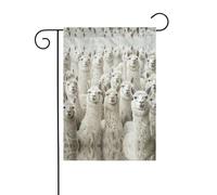 Graziosa bandiera da giardino con stampa di lama, 30,5 x 45,7 cm, bandiera di benvenuto, per esterni, per la decorazione del cortile della casa