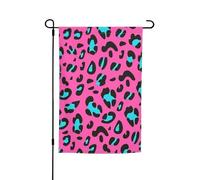 Graziosa bandiera da giardino con stampa leopardata, 30,5 x 45,7 cm, per tutte le stagioni, decorazione esterna per cortili