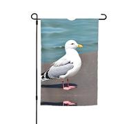 Graziosa bandiera decorativa da giardino con gabbiano 30,5 x 45,7 cm, 100% fibra di poliestere, tessuto spesso, universale per tutte le stagioni