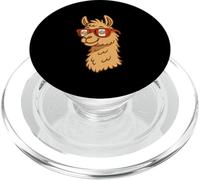 Graziosa bandiera peruviana con lama peruviana e alpaca per bambini PopSockets PopGrip per MagSafe