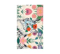 Graziosa bandiera tigre bianca. Bandiera decorativa per esterni 0,9 x 1,5 m, striscione verticale in poliestere