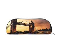 Graziosa borsa per cosmetici con stampa di pupazzo di neve per donne, borsa per trucchi da viaggio, astuccio per articoli da toeletta e matite, I Love Londra, One Size