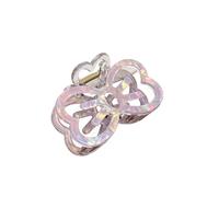 Graziosa clip cava, fermaglio for capelli con fiocco, fermaglio for squalo dolce, fermaglio for capelli temperamento(Colorful light purple)