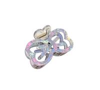 Graziosa clip cava, fermaglio for capelli con fiocco, fermaglio for squalo dolce, fermaglio for capelli temperamento(Colorful blue)