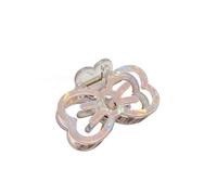 Graziosa clip cava, fermaglio for capelli con fiocco, fermaglio for squalo dolce, fermaglio for capelli temperamento(Colorful beige)
