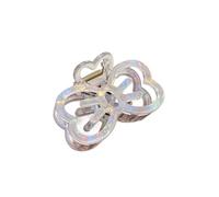 Graziosa clip cava, fermaglio for capelli con fiocco, fermaglio for squalo dolce, fermaglio for capelli temperamento(Colorful white)