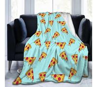 Graziosa coperta a forma di fetta di pizza, super morbida e calda, per divano, camera da letto, ufficio, auto, per tutte le stagioni, in flanella, regalo per ragazze, ragazzi, adolescenti, adulti,