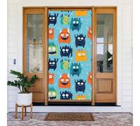 Graziosa copertura decorativa per porta con stampa di fata dei cartoni animati, decorazioni per interni ed esterni, primavera, estate, autunno, inverno, Halloween, Natale, decorazioni per la casa