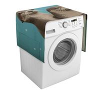 Graziosa copertura per lavatrice con tasche portaoggetti per lavatrice e asciugatrice, copertura antipolvere 137,9 x 52,1 cm, per frigorifero e cucina, decorazione per la casa