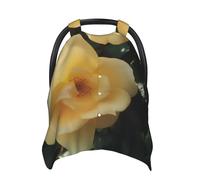 Graziosa copertura per seggiolino auto con rosa gialla morbida per seggiolino auto per bambini e bambini